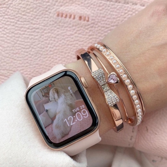 KATE SPADE • Rose Gold Ready Set Bow Bangle Bracelet - Picture 4 of 5